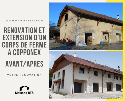 Construction maison Annecy - agrandissement, surélévation - Maisons BTS